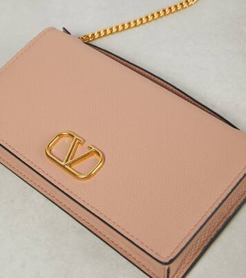 Cartera con cadena VLogo de piel | Valentino Garavani
