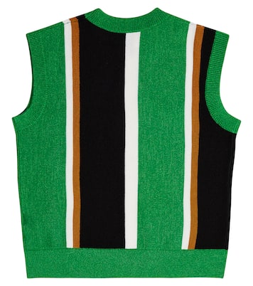 Striped wool and cashmere sweater vest | Burberry Kids