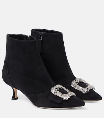 Stivaletti Baylow in suede | Manolo Blahnik