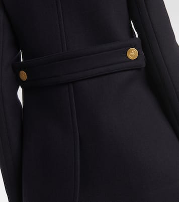Double-breasted wool-blend peacoat | Valentino