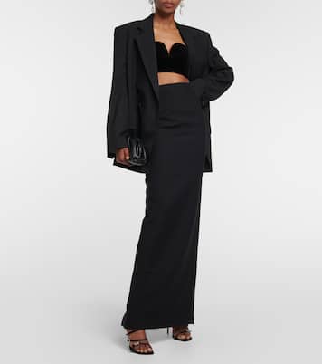 Gonna lunga in lana e seta | Roland Mouret