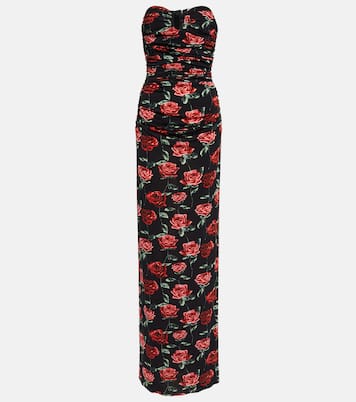 Floral bustier jersey maxi dress | Magda Butrym
