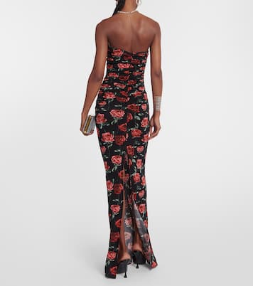 Floral bustier jersey maxi dress | Magda Butrym