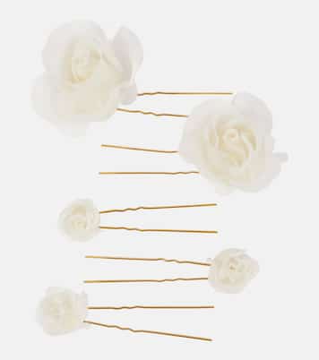 Bridal Rosalie set of 5 bobby pins | Jennifer Behr
