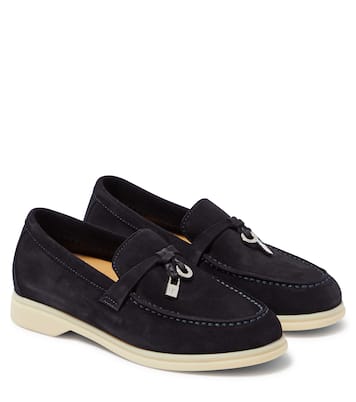 Mocassins Summer Charms Walk en daim | Loro Piana Kids