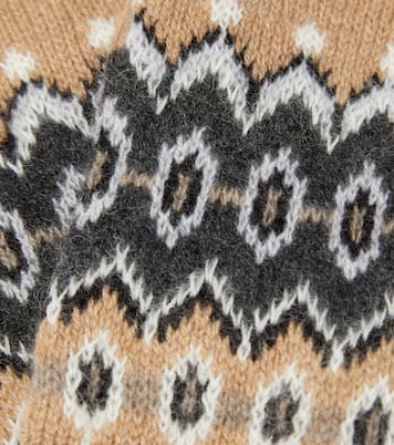 Guanti Vail in misto cashmere con intarsi | Khaite