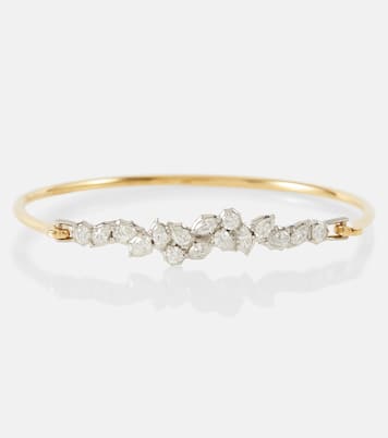 Bracciale Posey in oro 18kt con platino e diamanti | Jade Trau