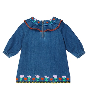 Baby embroidered denim dress | Stella McCartney Kids