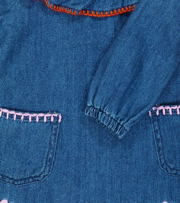 Baby embroidered denim dress | Stella McCartney Kids