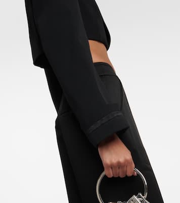 Blazer raccourci Clare en laine mélangée | Simkhai
