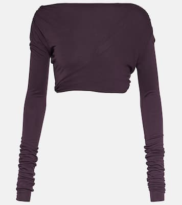 Lilies Cropped-Top aus Jersey | Rick Owens