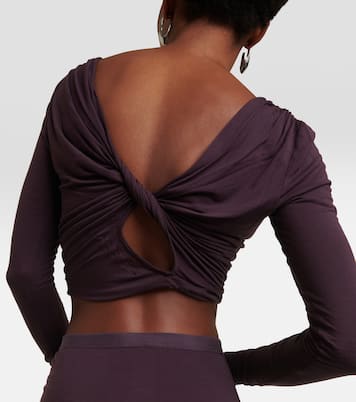 Lilies Cropped-Top aus Jersey | Rick Owens