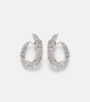 Orecchini Y-Couture in oro bianco 18kt con diamanti | Yeprem