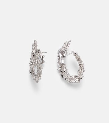 Orecchini Y-Couture in oro bianco 18kt con diamanti | Yeprem