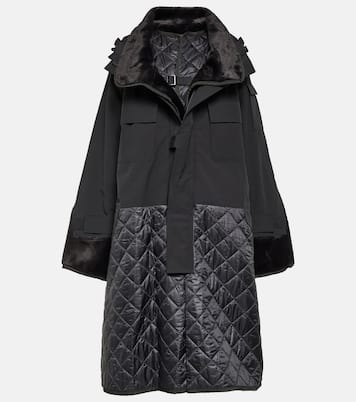 Cappotto con shearling sintetico | Junya Watanabe