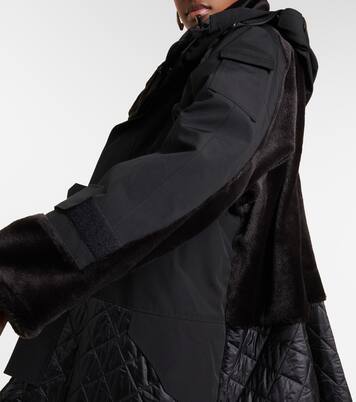 Cappotto con shearling sintetico | Junya Watanabe