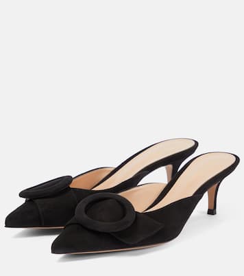 Mules Portofino 55 en daim | Gianvito Rossi