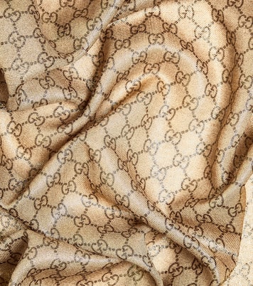 Sciarpa in jacquard di lana GG | Gucci