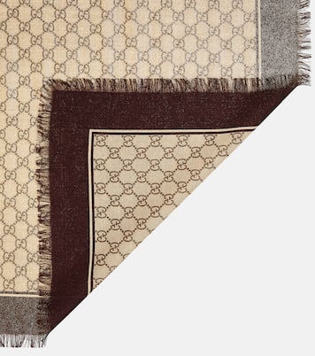 Sciarpa in jacquard di lana GG | Gucci