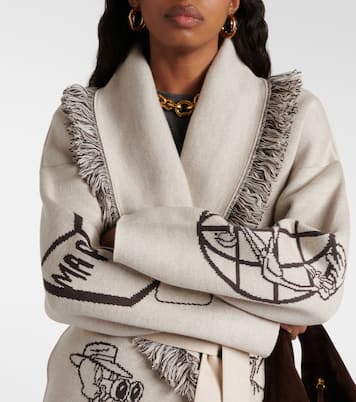 Tour Guides intarsia wool-blend cardigan | Alanui