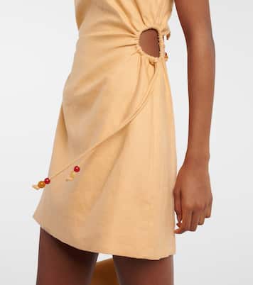 Antonia beaded linen minidress | SIR