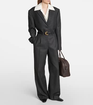 High-Rise-Hose Roan aus Wolle | The Row