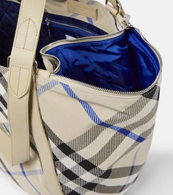 Tote Large en jacquard a cuadros | Burberry