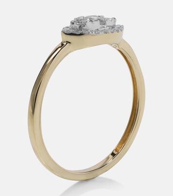 Bague Muse en or 10 ct et diamants | Stone and Strand