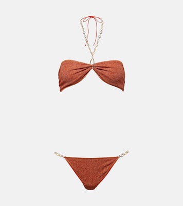 Bikini Lumière O Chain in lamé | Oséree