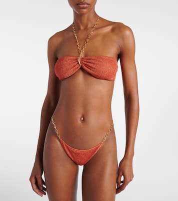 Bikini Lumière O Chain in lamé | Oséree