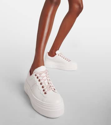 Essie leather sneakers in white - See By Chloe | Mytheresa
