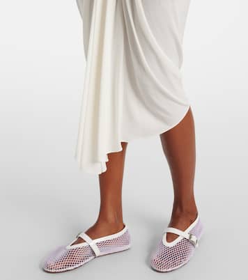 Falda midi asimétrica drapeada | Alaïa