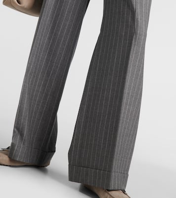 Pantaloni a gamba larga in lana vergine  | Brunello Cucinelli