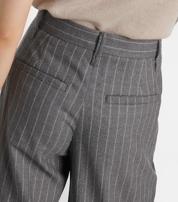 Pantaloni a gamba larga in lana vergine  | Brunello Cucinelli
