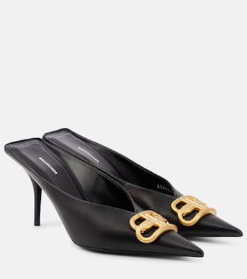 Mules Square Knife BB 80 en cuir | Balenciaga