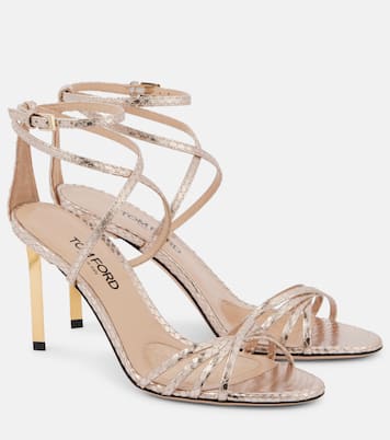 Sandali Ida 85 in pelle stampata | Tom Ford