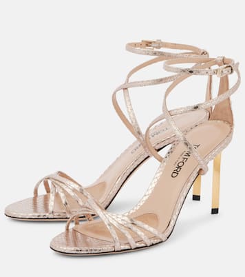 Sandali Ida 85 in pelle stampata | Tom Ford