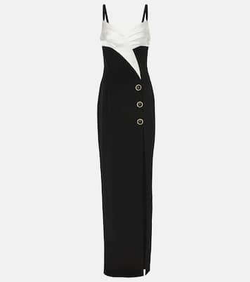 Robe longue en crêpe | Balmain