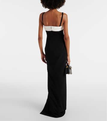 Robe longue en crêpe | Balmain