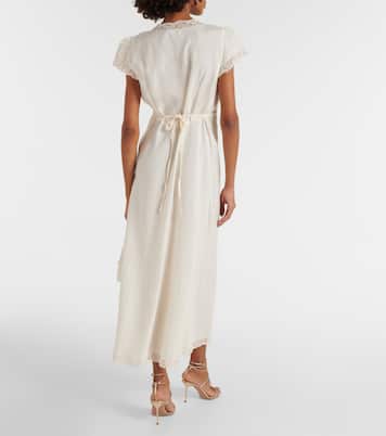 Abito midi Clarice con pizzo | Rixo