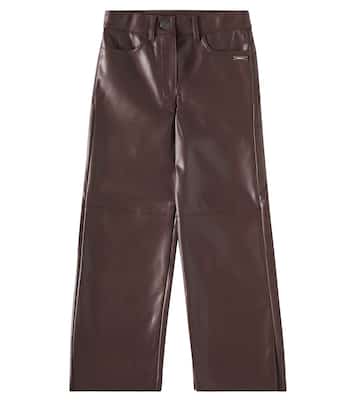 Pantaloni regular in similpelle | Monnalisa