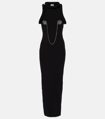 Verziertes Maxikleid 3D aus Jersey | Jean Paul Gaultier
