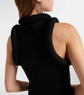 Verziertes Maxikleid 3D aus Jersey | Jean Paul Gaultier