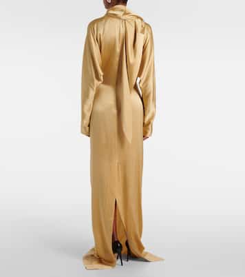 Robe longue Imre en soie mélangée | Tove