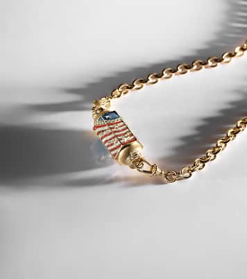 Collier USA en or 18 ct, émail et diamants | Marie Lichtenberg