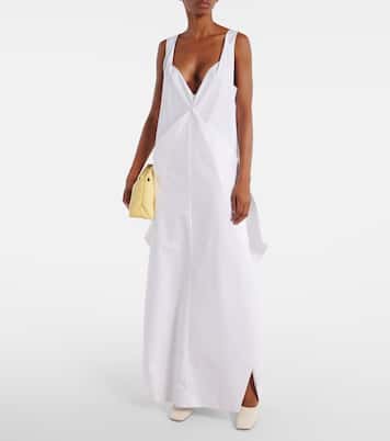 Robe longue Kenith en coton | Khaite