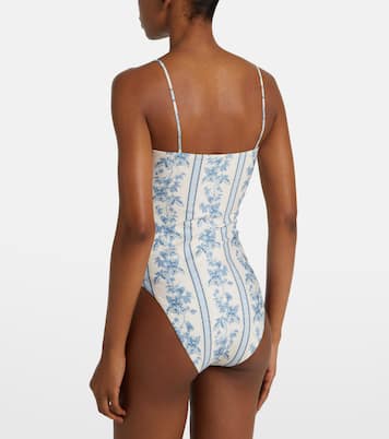 Costume intero Ebano a fiori | Agua by Agua Bendita