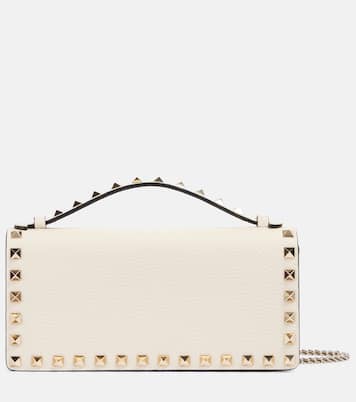 Portefeuille à chaîne Rockstud en cuir | Valentino Garavani