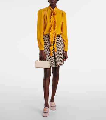 Portefeuille à chaîne Rockstud en cuir | Valentino Garavani