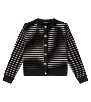 Cardigan in cotone | Balmain Kids